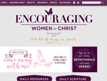 Tablet Screenshot of encouragedinchrist.org